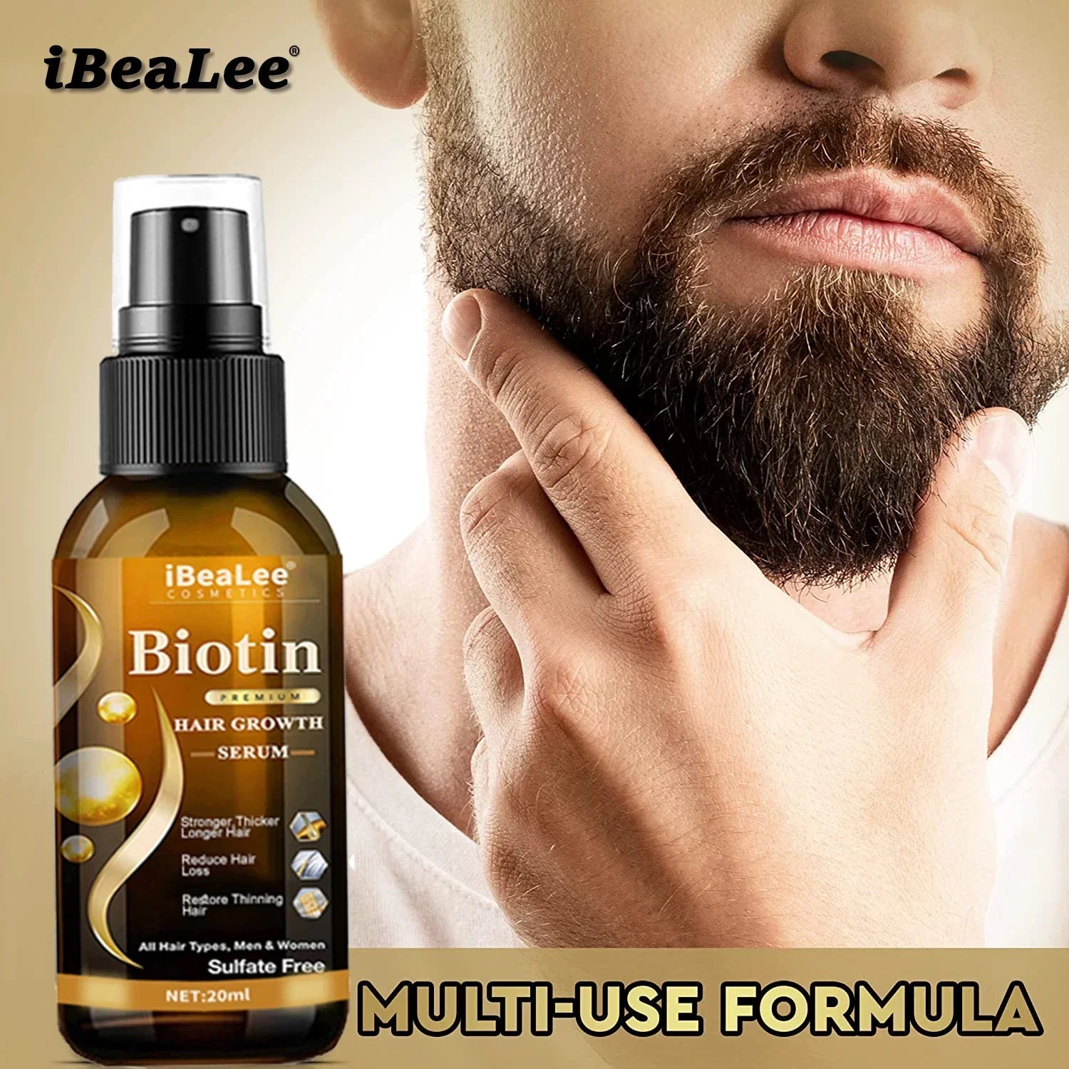 Effective Hair Growth Products Biotin Anti Hair Loss Spray Scalp Treatment Fast Growing Hair Care Oils Essential For Men Women